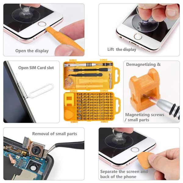 

115in 1 screwdriver set torx multifunctional computer pc mobile phone digital electronic device repair hand home tools