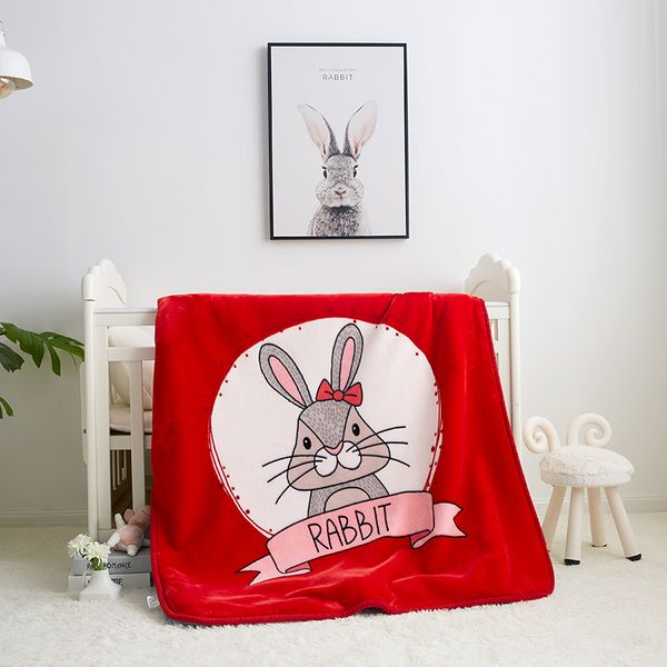 

lrea 100x130cm double thickened baby or children's blanket throw cartoon blankets cloud the sable cloth with soft nap