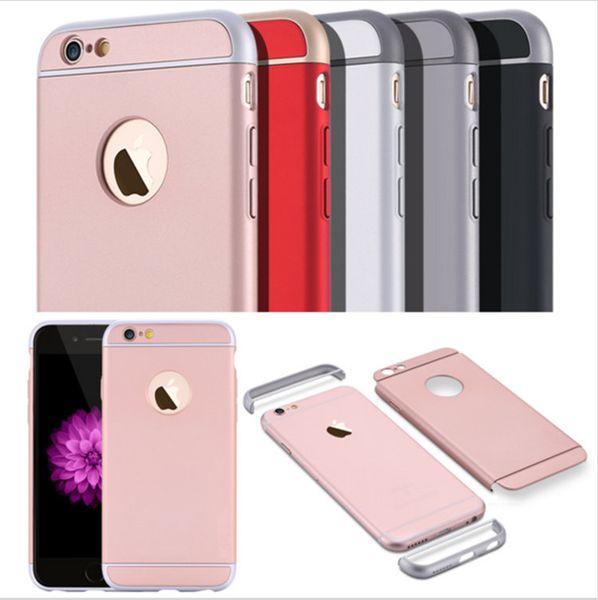 

для iphone 7 7plus 3 в 1 комбинированный гибридный жесткий пластиковый чехол для телефона роскошный ударопрочный пылезащитный броневой чехол