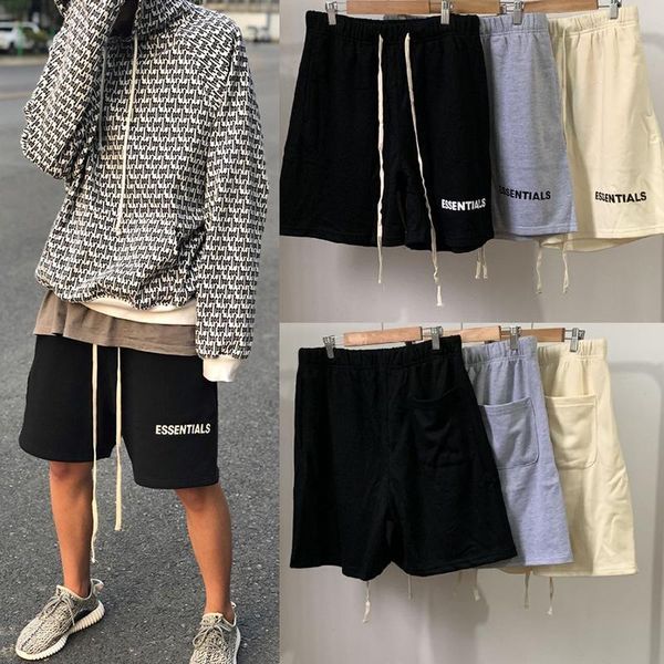 

fear of god mens designer short pants fashion mens casual pants essentials summer shorts casual shorts 2, White;black