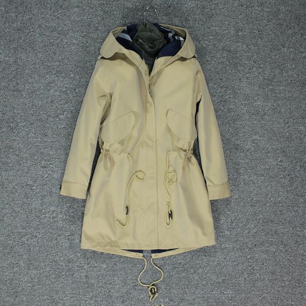 

autumn jacket women joker korean version of loose lazy windbreaker, Tan;black