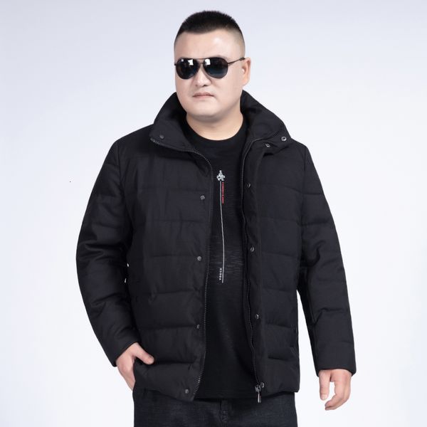 

plus size 8xl 7xl 6xl autumn winter men's jackets collar thickened overcoat for male down cotton clothes jacket clothing garment, Black