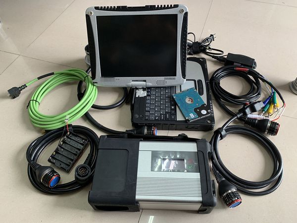 инструмент звездной диагностики с самым высоким рейтингом 2023.09v mb sd Connect C5 Diagnostic 5 хорошо установлен в CF-19 Toughbook i5CPU 4G готов к работе