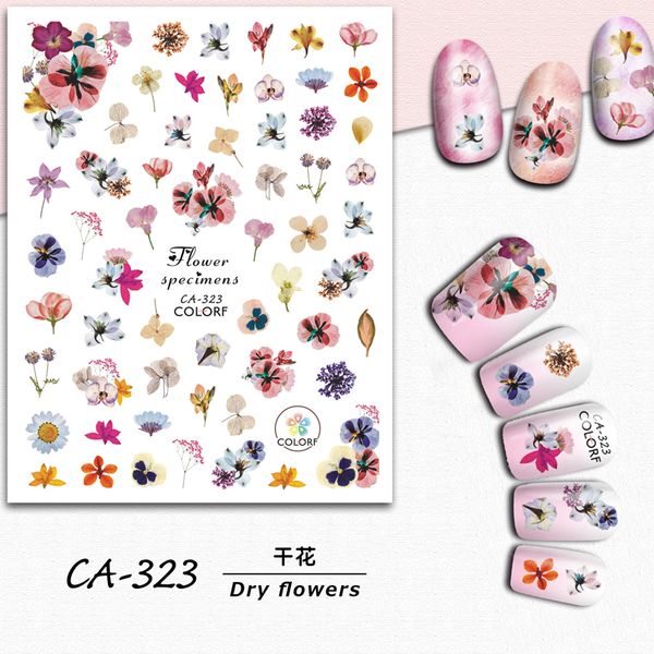 

mshing99 new design nail art sticker nail decals mixed pattern cartoon unicorn flowers water transfer stickers, Black