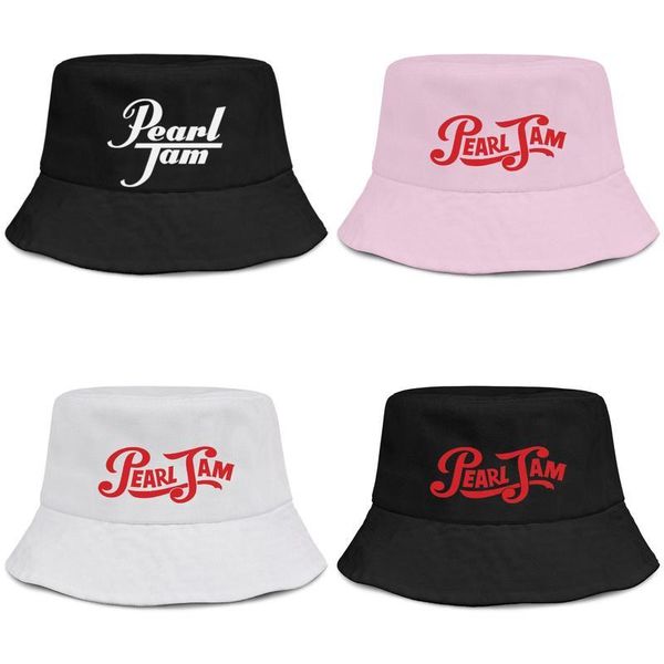 

альбом логотип перл джем мужчины и женщины, рыбак ведро шляпа солнца охладить себя обычай мода классический suncap логотипы жив хард-рок аль, Blue;gray