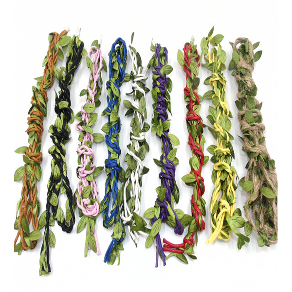 

new 10m diy arrival leaf rope natural hessian jute twine rope burlap ribbon diy craft vintage for home wedding party decor, Black;white