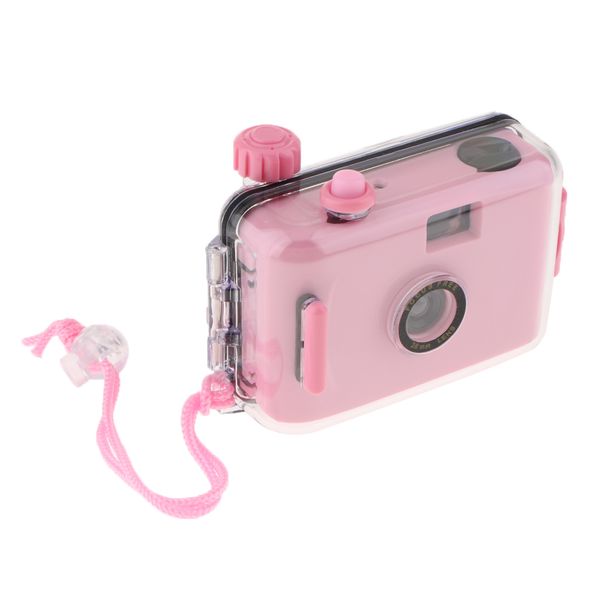 

underwater waterproof lomo camera mini cute 35mm film with housing case pink