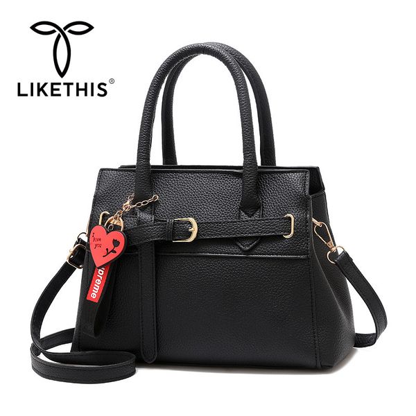 

likethis women handbag multi-function designer crossbody shoulder bag large capacity handle leather messenger bags female
