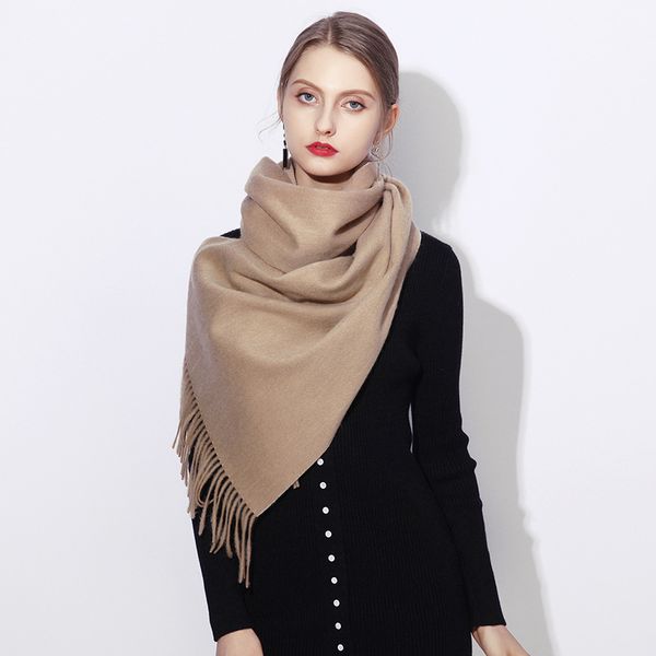 

wholesale-quality brand scarf wool scarf men and women wild england autumn and winter thick couple models double-sided shawl, Blue;gray