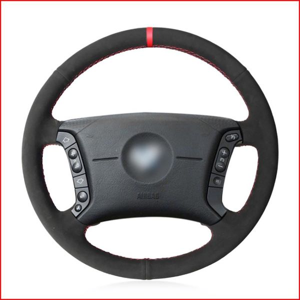 

black suede hand sew steering wheel cover for e36 1995-1997 e46 1998-2004 x3 e83 x5 e53 e38 1994-2001 e31 1996 accessories