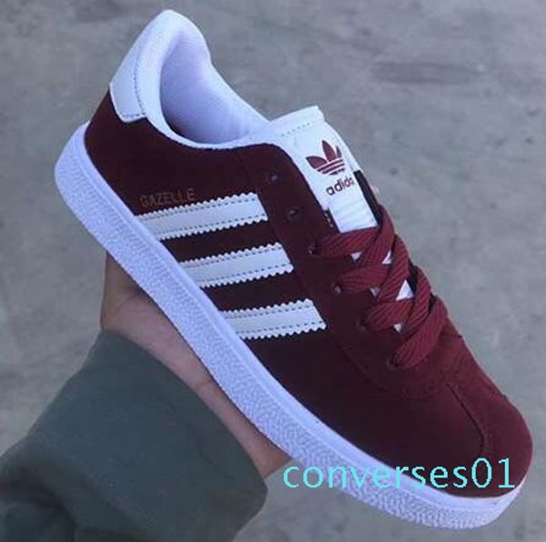 

2019 new gazelle vintage casual lovers campus pop girl and boy gazelle og flat superstar black gray pink blue casual sneakers co01