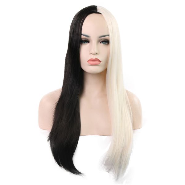 2019 Euro American Hot Sales Half Black And White Color Female