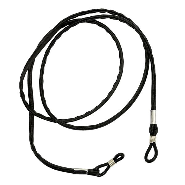 

black pu leather non-slip eyeglasses chain holder necklace glasses sunglasses strap reading glasses rope ends cord for children