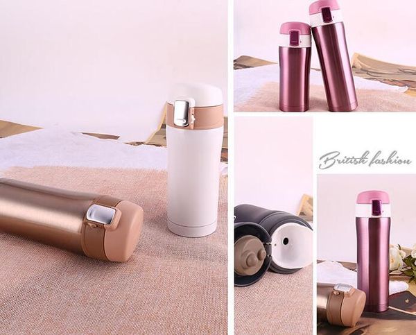 

creative double layer stainless steel vacuum cup new style movement bounce mugs birthday party festival gift tc190318 20pcs