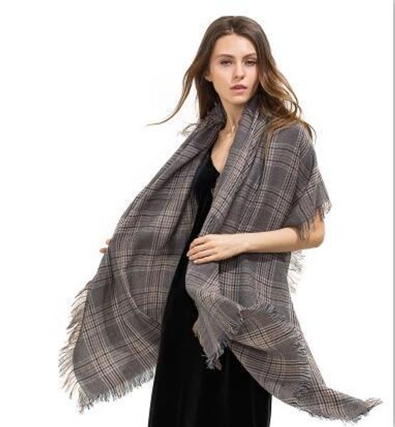

2019 europe and the united states women's fashion silk scarf shawls long summer classic stone pattern bath towel ing, Blue;gray