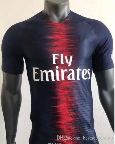 

Pari player ver ion occer jer ey 18 19 home third black verratti mbappe cavani home blue di maria 2018 2019 away white football uniform