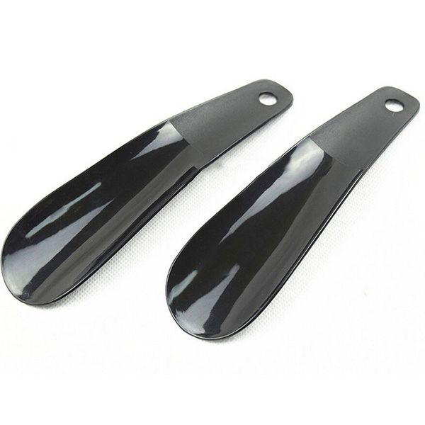 

professional black plastick shoe horn 16cm shoe horns spoon shape shoehorn shoe lifter flexible sturdy slip 5colors, White;pink