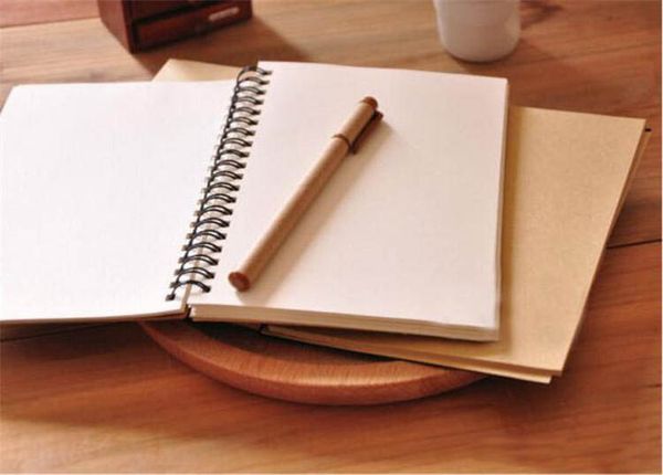 

notebook kraft paper notepad office supplies creative sketchbook graffiti notepads blank notebook sell fa3249, Purple;pink