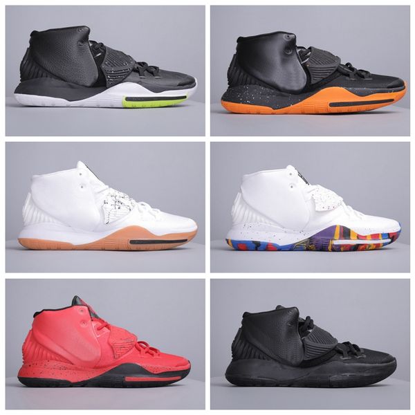 

2019 new arrival kyrie 6 ep zoom turbe mens basketball shoes for red black white irving trainers sports sneakers size 7-12