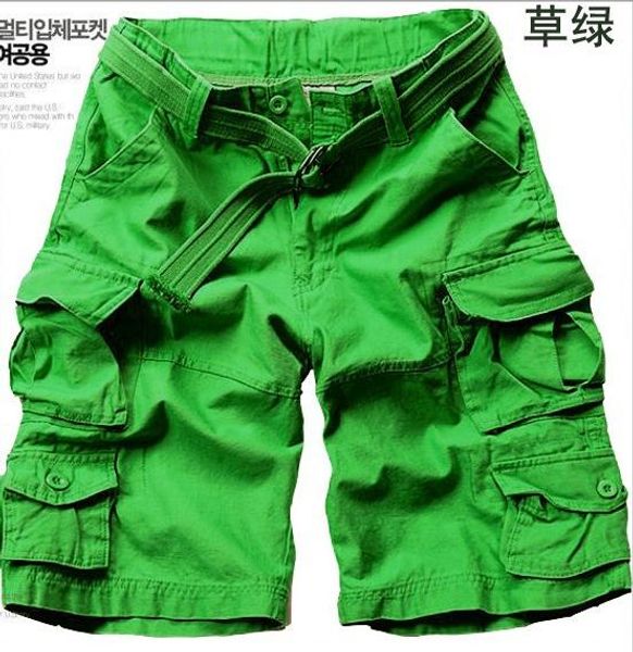 

2019 summer outdoor sport tactical multi-pocket cargo camo militar army treking loose shorts men plus size xxxl, White;black