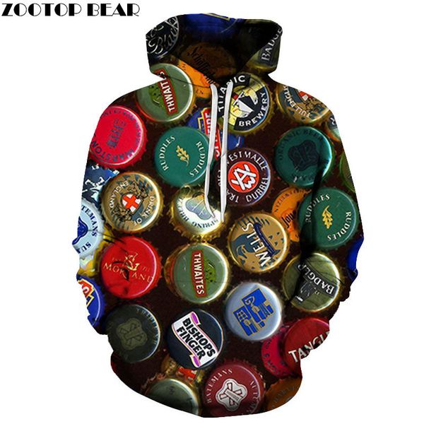 

wine cover male sweatshirts 2019 fashion design streetwears beer men pullover casual hoodies 3d print drop shop zootopbear, Black