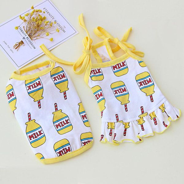 

french bulldog dogs clothing for small medium dogs costume couple dog costume milk print pet dress shirt soft dog clothes york