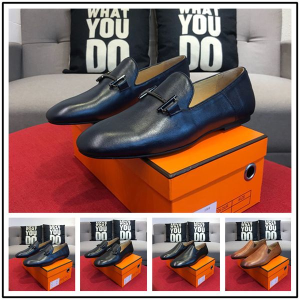 

zapatillas hombre fashion mens shoes solid blue low heels buckle design shoes comfortable slip-on loafers man flats brand shoes, Black