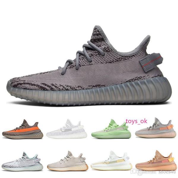 

box west kanye with v2 static reflective men women butter semi frozen yellow blue tint zebra cream white mens women running designer shoes