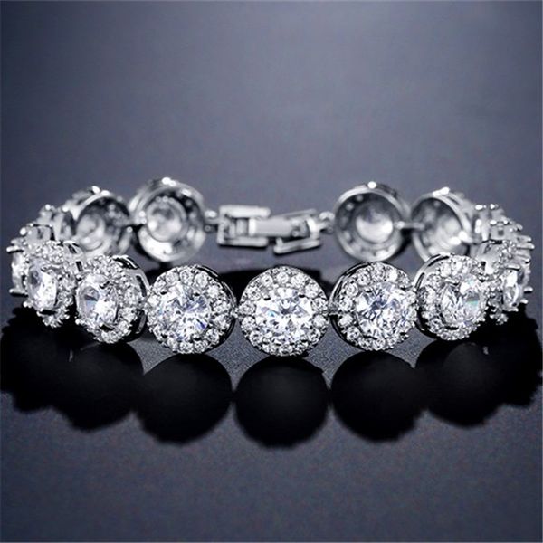 

uilz марка charm классический cubic циркон три цвета roundel браслеты для женщин elegance свадьба день рождения подарок ub2135, Black