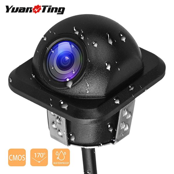 

yuanting car rear view camera night vision reversing auto parking waterproof 170 degree 20mm hole saw rca av for stereo monitor
