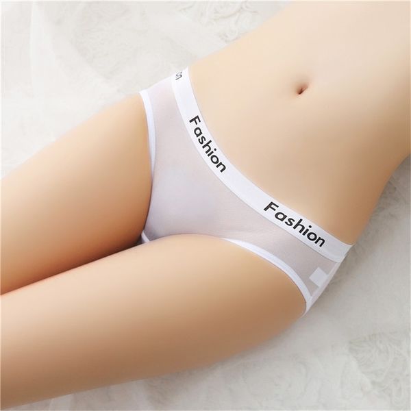 

english letter see fashion black briefs through solid color transparent drop panty briefs clothing women underwear white ship panties g ettr