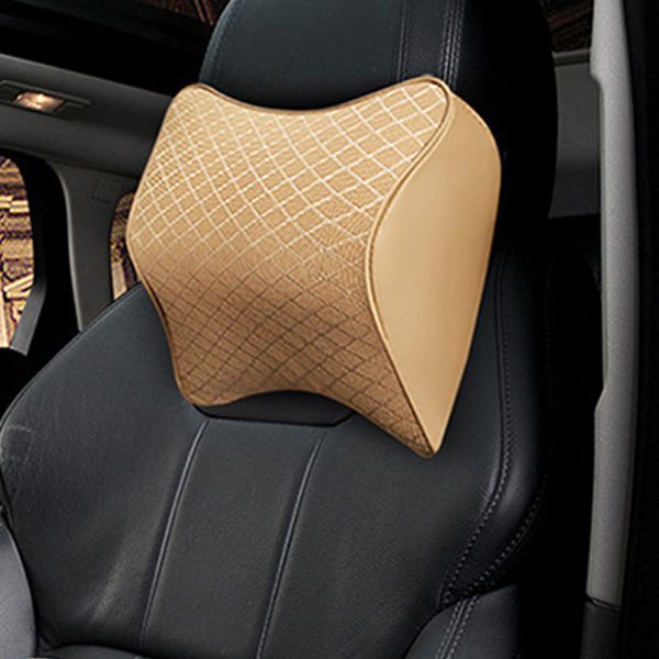 

memory foam fatigue relieve car fabrics neck support pillow headrest back cushion lumbar support