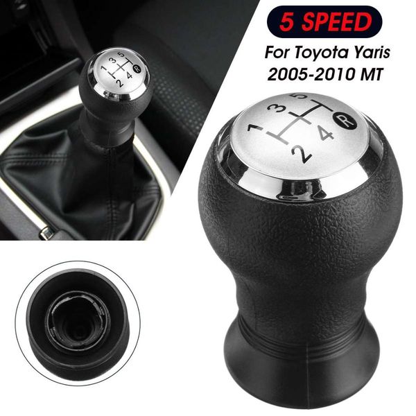 

5 speed car manual gear shift knob head gearstick shifter lever for yaris auris 2005 2006 2007 2008 2009 2010