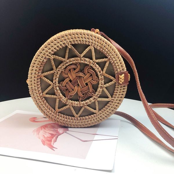 

fashion ladies shoulder bag rattan handmade lady messenger bag woven women's mini