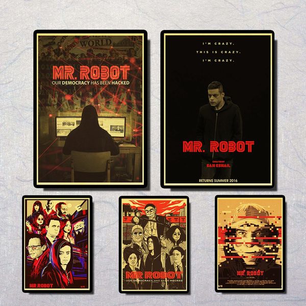 

mr. robot rami said malek darlene elliot alderson vintage paper poster wall painting home decoration 42x30 cm 30x21 cm