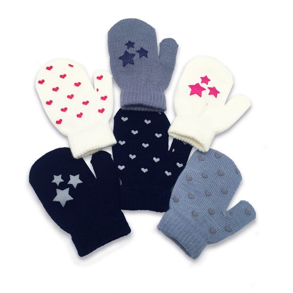 

new arrival baby kids knit gloves thicken mittens children handschoenen infant baby cute girls boys autumn winter warm gloves, White