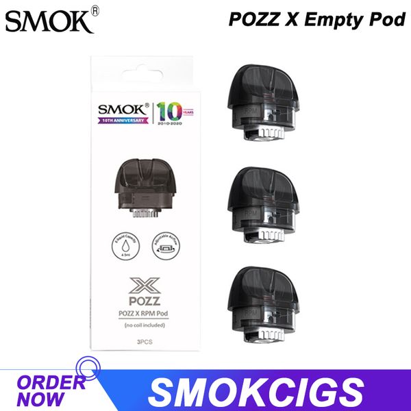 

SMOK Pozz X Pod Пустой картридж 4,5 мл Нет Coil Side Наполнение Электронная сигарета Форсунки для Pozz X Vape Pod Kit Аутентичные