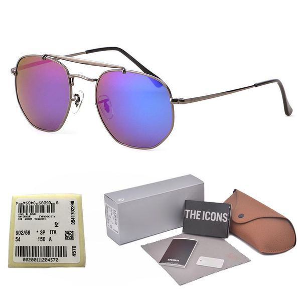 

Brand design Hexagon Sunglasses Man women Metal Frame (glass lens) Eyewear Glasses Retro Sun glasses Oculos De Sol with Retail box