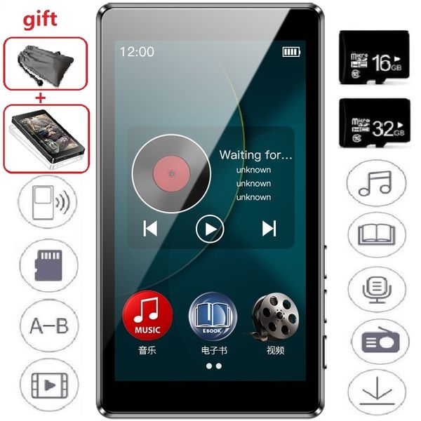 

2019 ruizu d20 mp3 player 3.0 inch hd full touch screen fm e-book hifi audio music player support tf card