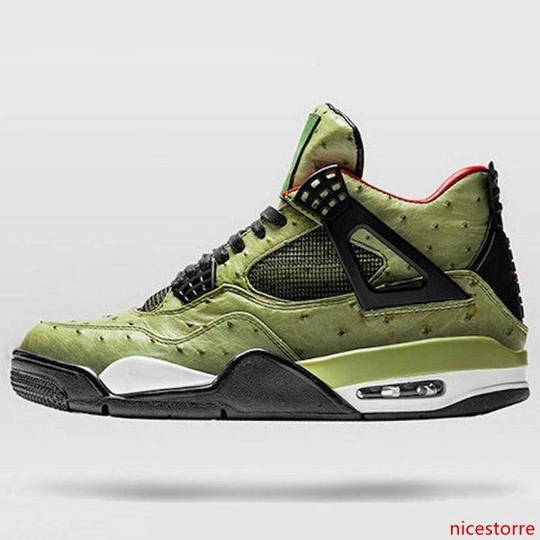 

4 travis scott cactus jack the shoe surgeon customs men basketball shoes desinger 4s chaussures de basket ball sports trainer with