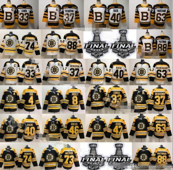 

2019 stanley cup finals boston bruins zdeno chara jerseys mcavoy hockey cam neely 88 david pastrnak tuukka rask torey krug bobby like backes, Black