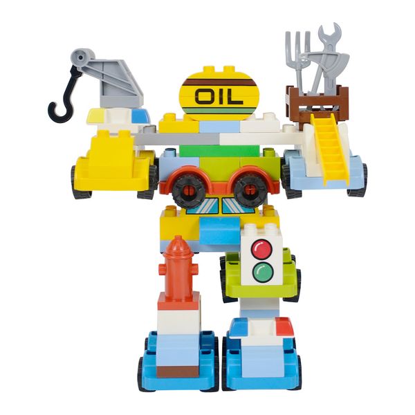 

103pcs diy assembly robot building blocks toy set for kids educational toy gifts