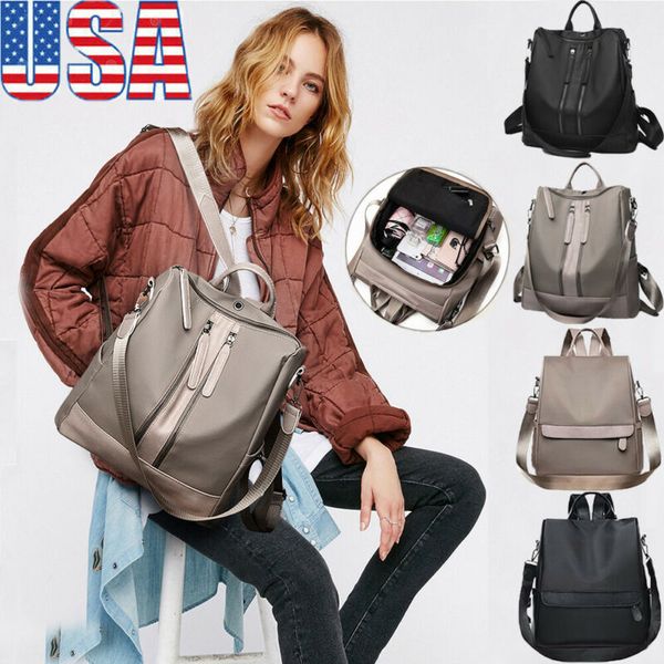 

us women's oxford backpack travel backpack nylon anti-theft waterproof