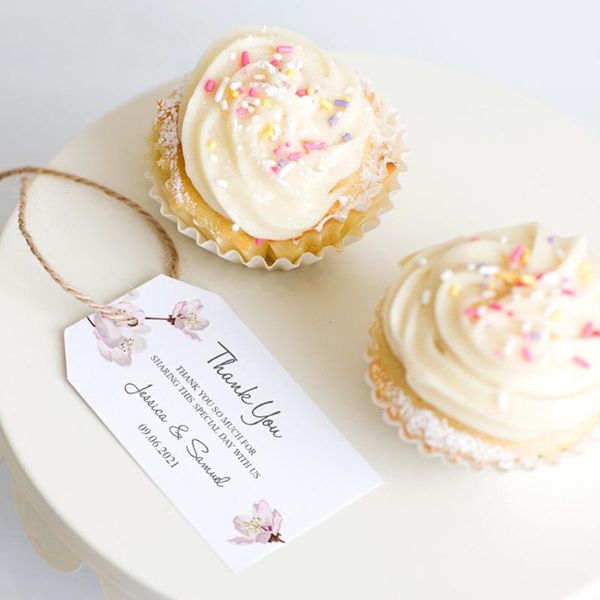 

greeting cards spring wedding favor tag "cherry blossom" personalized bridal shower tags diy engagement