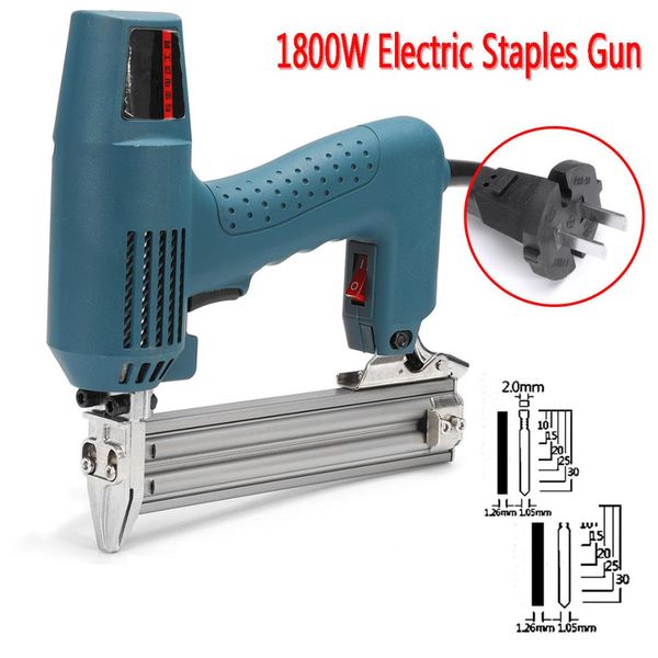 

1800w framing tacker u stapler electric nailer staples for guns hand tool woodworking tools 220-240v ac