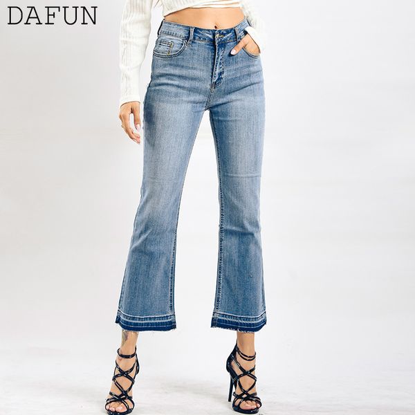 

women's high waist flare jeans vintage denim jeans pants trousers jean femme ladies office wear slim pants, Blue