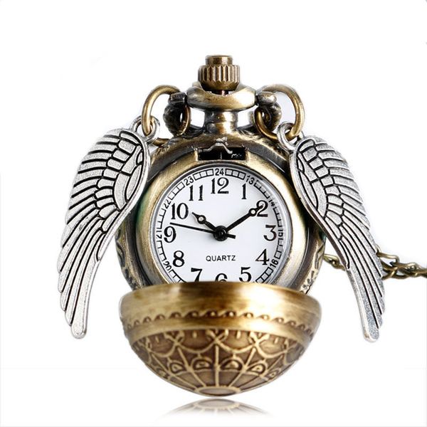 

alice in wonderland elegant fobs snitch quartz pocket watch retro fallout11 sweater fallout 4 necklace chain for children gifts, Slivery;golden