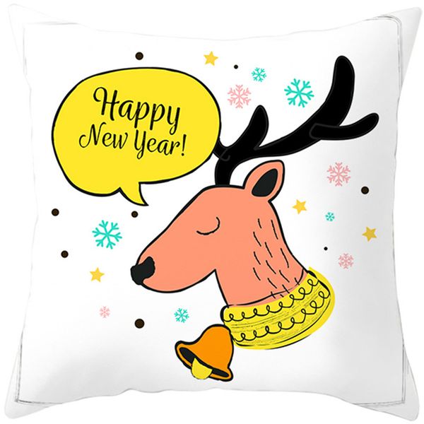 

christmas pillow case 45*45cm ornament for home s santa claus xmas decorations elk cotton decorative pillow cover navidad natal