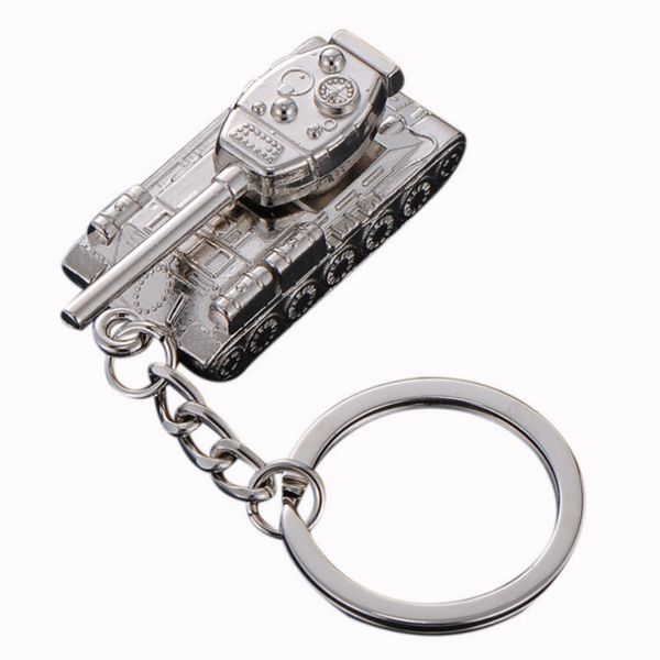 

ключ творческого punk man moto car ring мир танк талия висячая пряжка мальчики подарок муж женщина брелок мода аксессуары, Silver