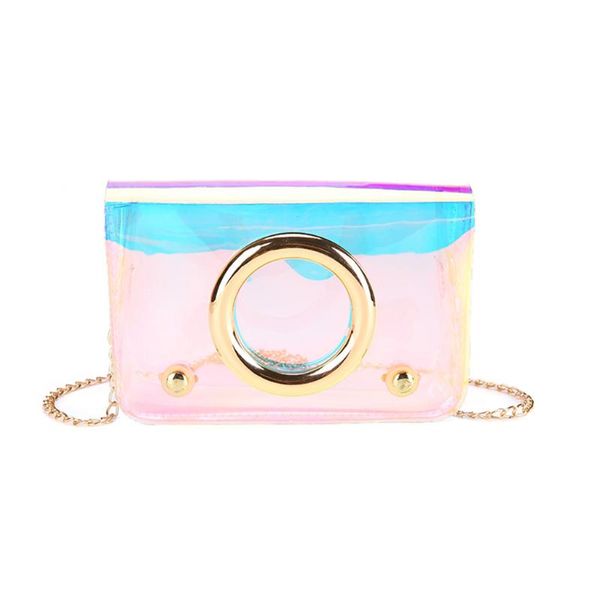 

bags for women 2020 new women chain round hardware jelly transparent shoulder diagonal square bag bag over shoulder